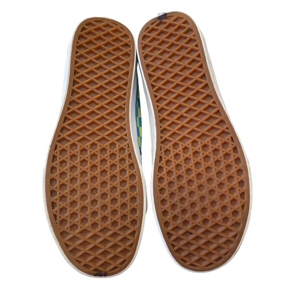 Vans unisex Sk8 Hi Purple Green Checkerboard Sneaker Sz 9 SKU 8997 - Picture 5 of 16